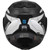 LS2 Advant X Halo Carbon Helmet Back Gloss Black/White