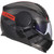 LS2 Horizon II Hamr Helmet Gloss Black/Titanium/Red Right