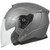Daytona Spyder Jet Helmet Gun Metal Grey Dull Metallic Left