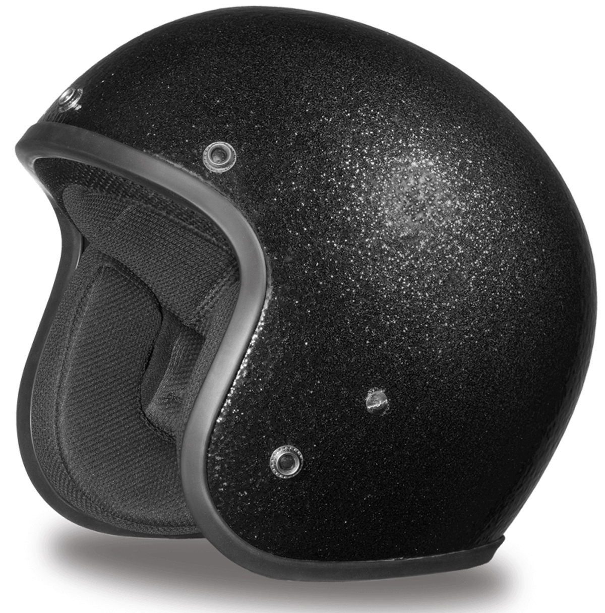 [MONOHA] / ☆ 24FW Fluffy visor / black Hot Leathers HLD1021 Lady Rider Flat Black Motorcycle DOT