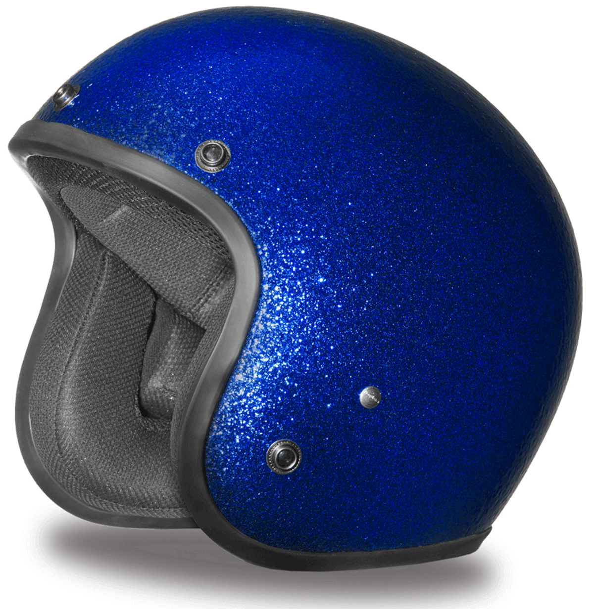 Daytona Cruiser Metal Flake Helmet, Blue / S