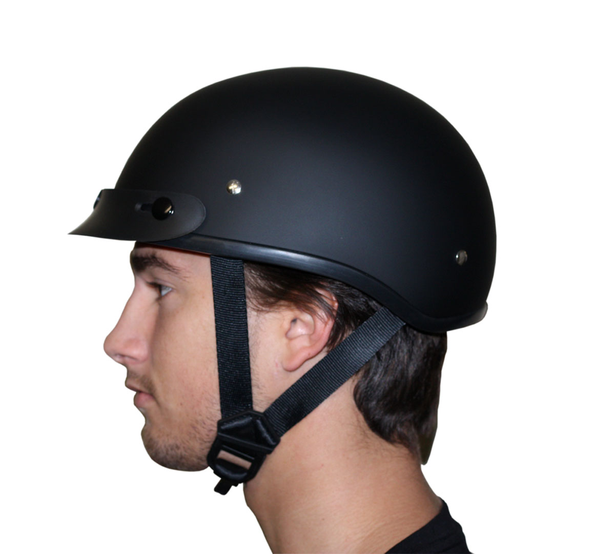 Daytona Skull Cap Slim Line Helmet Dull 