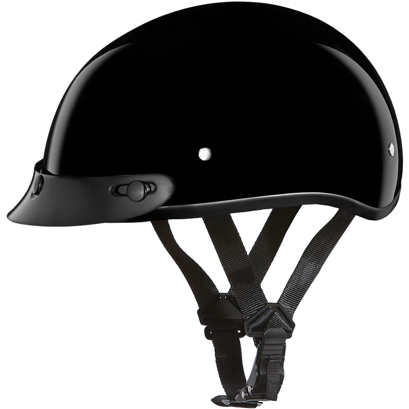Daytona Skull Cap Slim Line Half Helmet | XtremeHelmets.com