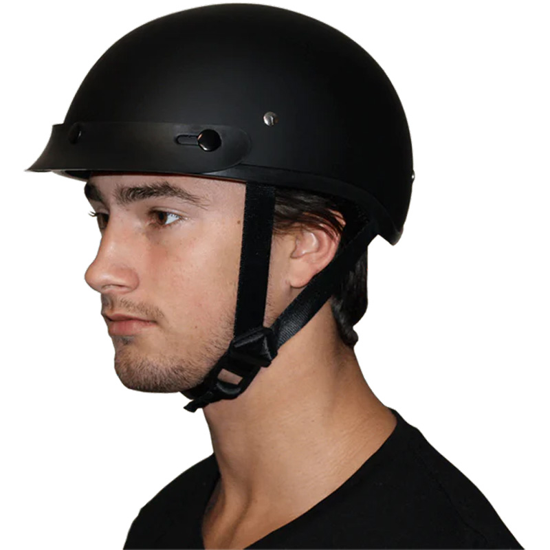 Daytona Skull Cap Slim Line Half Helmet | XtremeHelmets.com