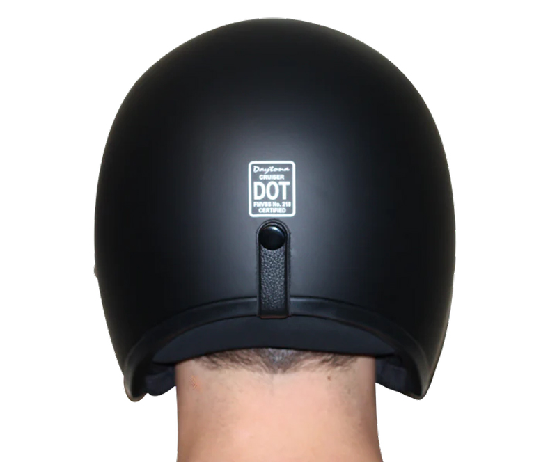 Daytona Cruiser 3/4 Open Face Helmet Orange Pin Stripe