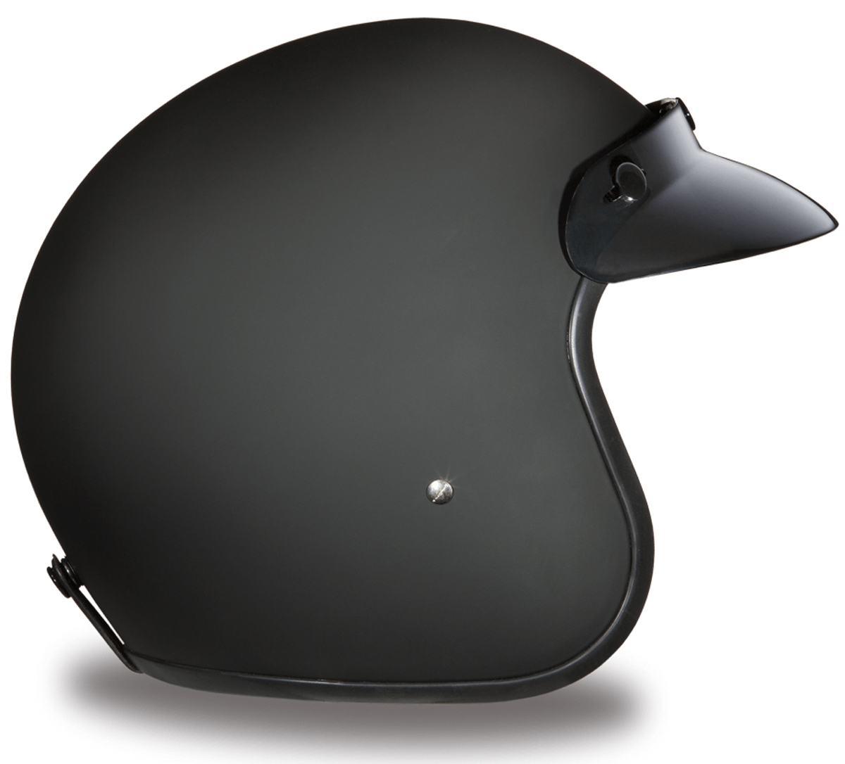 Daytona Cruiser 3/4 Open Face Helmet Dull Black | XtremeHelmets.com
