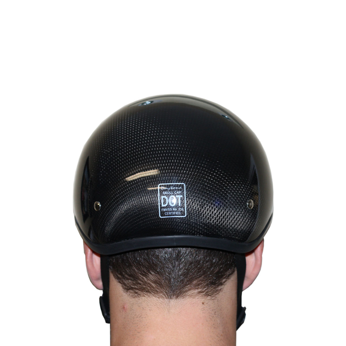 Daytona Skull Cap Carbon Fiber Helmet without Visor - Main Image