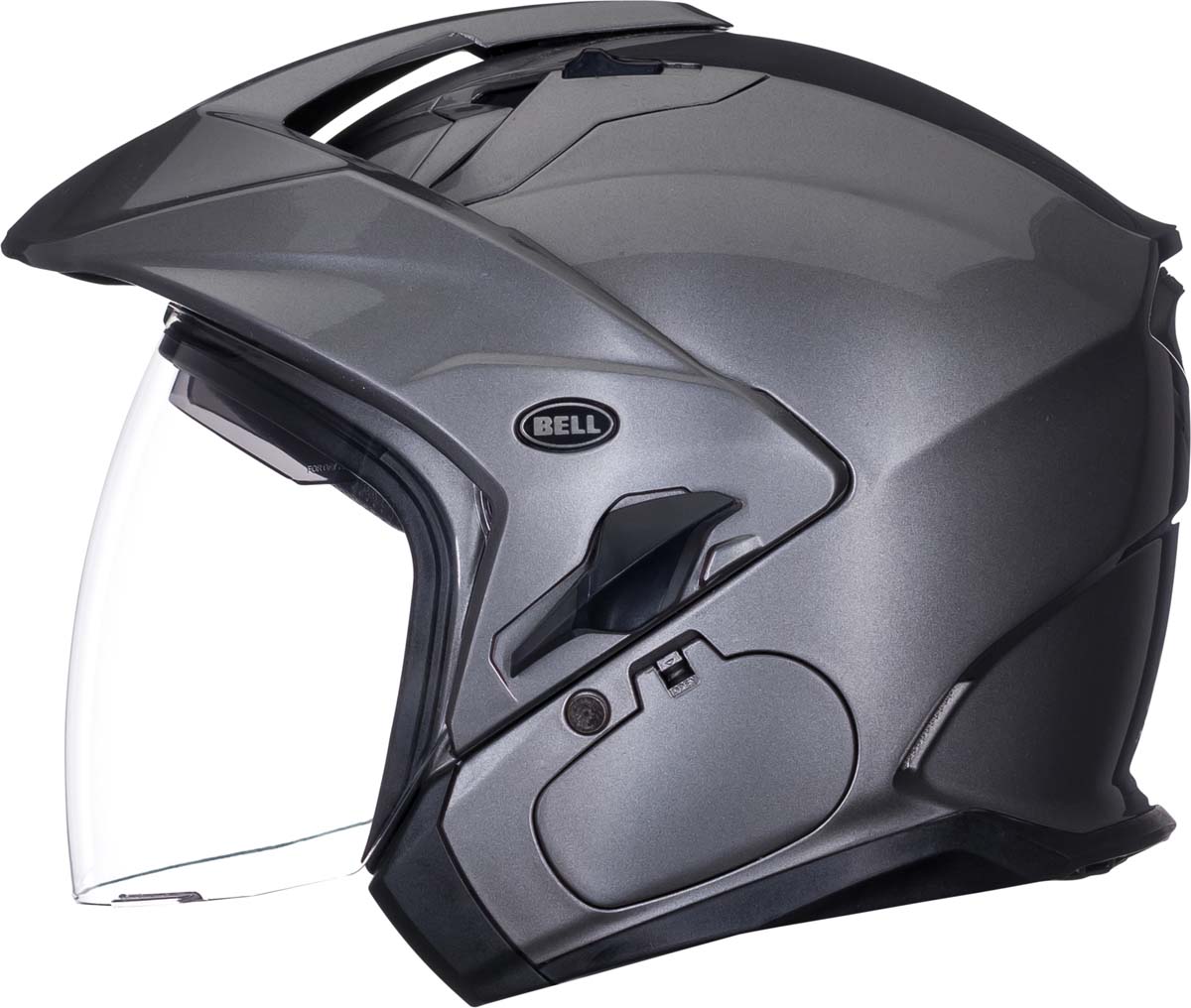 Bell Helmets Mag-9 Sena Open Face Helmet - 7000743 in Titanium, Size Medium