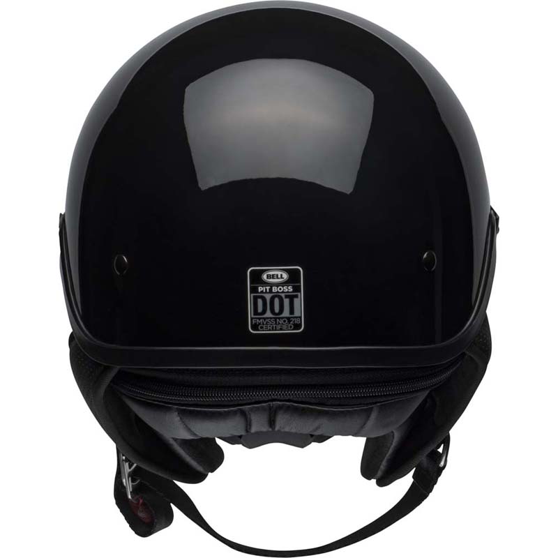 Bell Pit Boss Half Helmet Solid Gloss Black | XtremeHelmets.com