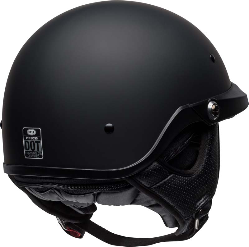 セキュリティ・セーフティ BELL Pit Boss Matte Black Bell Pit Boss Half Helmet Solid Matte Black | XtremeHelmets.com