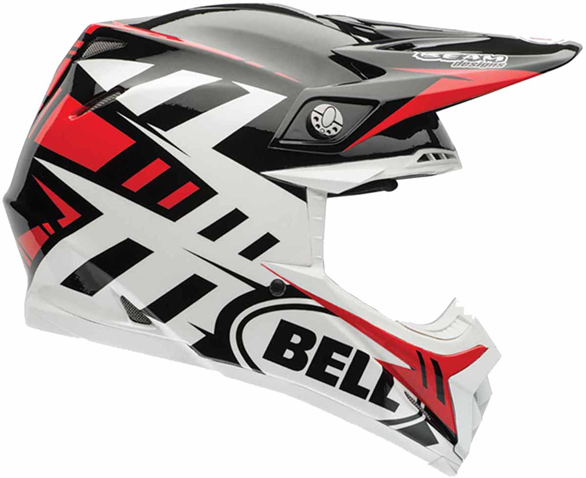 Bell moto 9 carbon sales flex visor