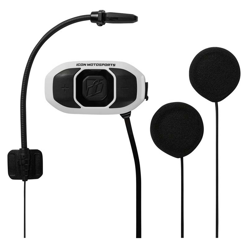 audio icons helmet speaker ICON Rau Bluetooth Communication System