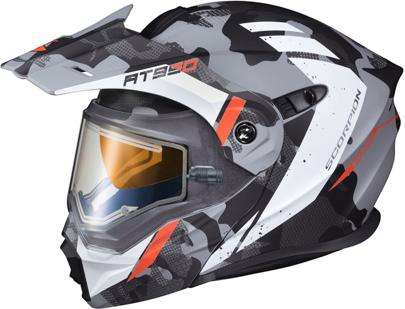 Scorpion Exo At950 Outrigger Helmet Electric Shield Xtremehelmets Com