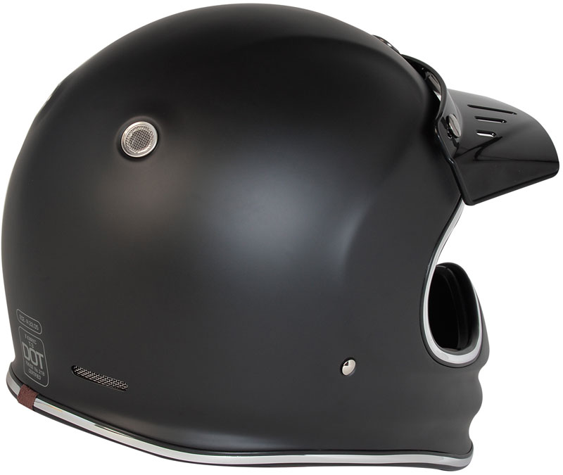Torc T3 Retro Moto Helmet Solids 