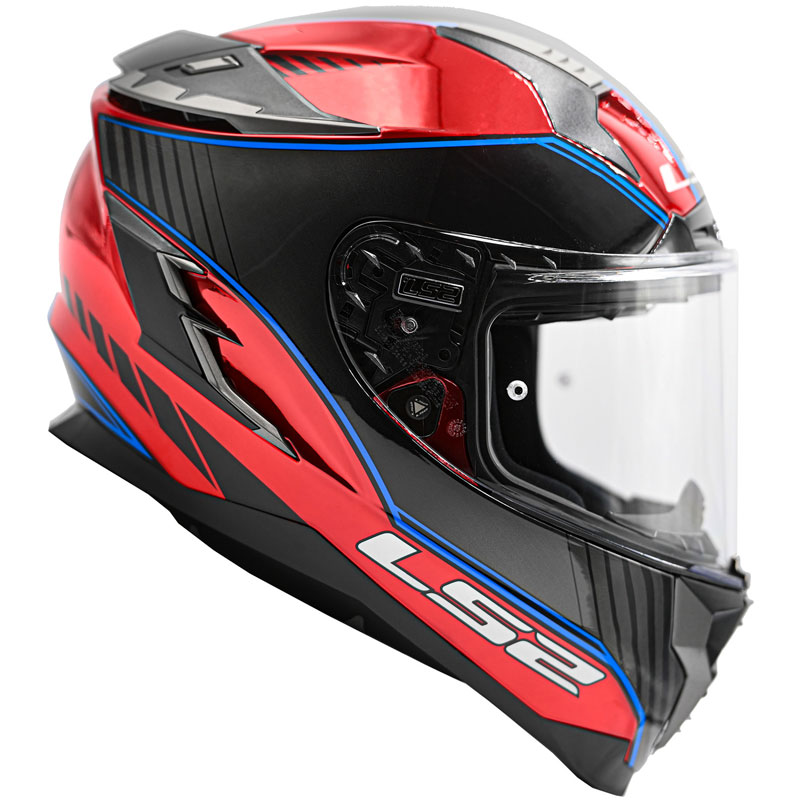 アクセサリー CHALLENGER FIRE HELMET / Chrome XL LS2 FF327 Challenger Carbon Alloy Chrome Orange Helmet– Moto