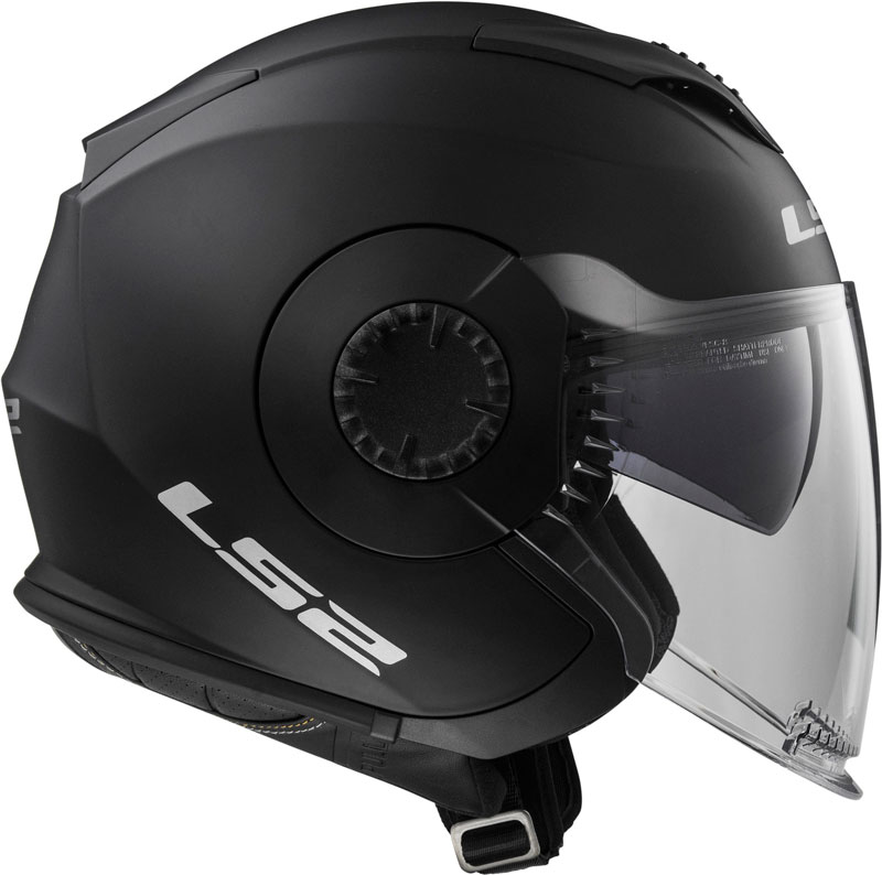 LS2 Helmets Open Face Verso Helmet (Matte Black - Large)