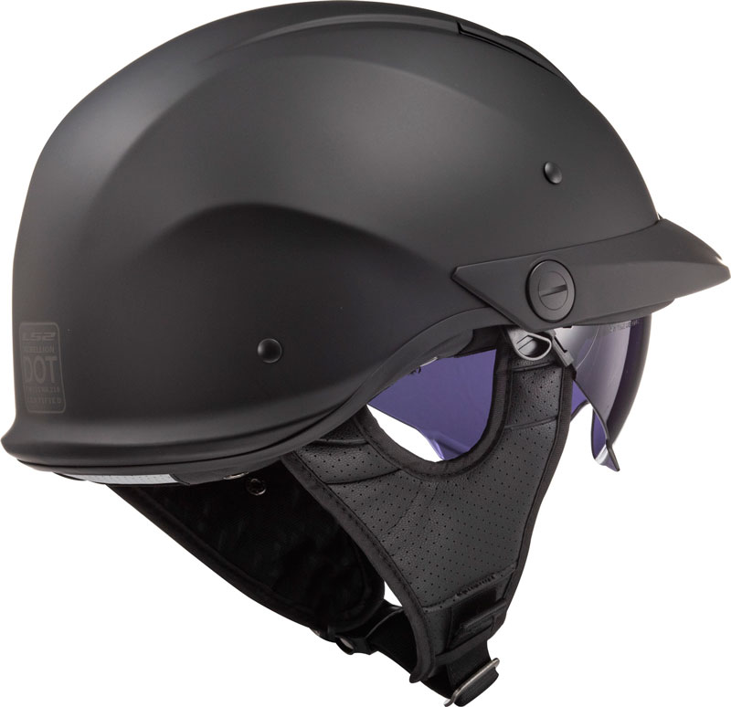 ls2 1 2 helmet LS2 Rebellion Half Removable peak LS2 Rebellion Helmet Solid
