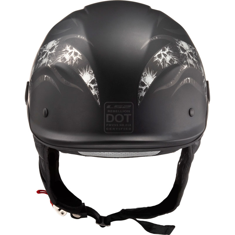 ls2 chrome rebellion helmet 590-1023 Matte Black VENTILATION Fully adjustable LS2 Rebellion Solid Helmet Matte