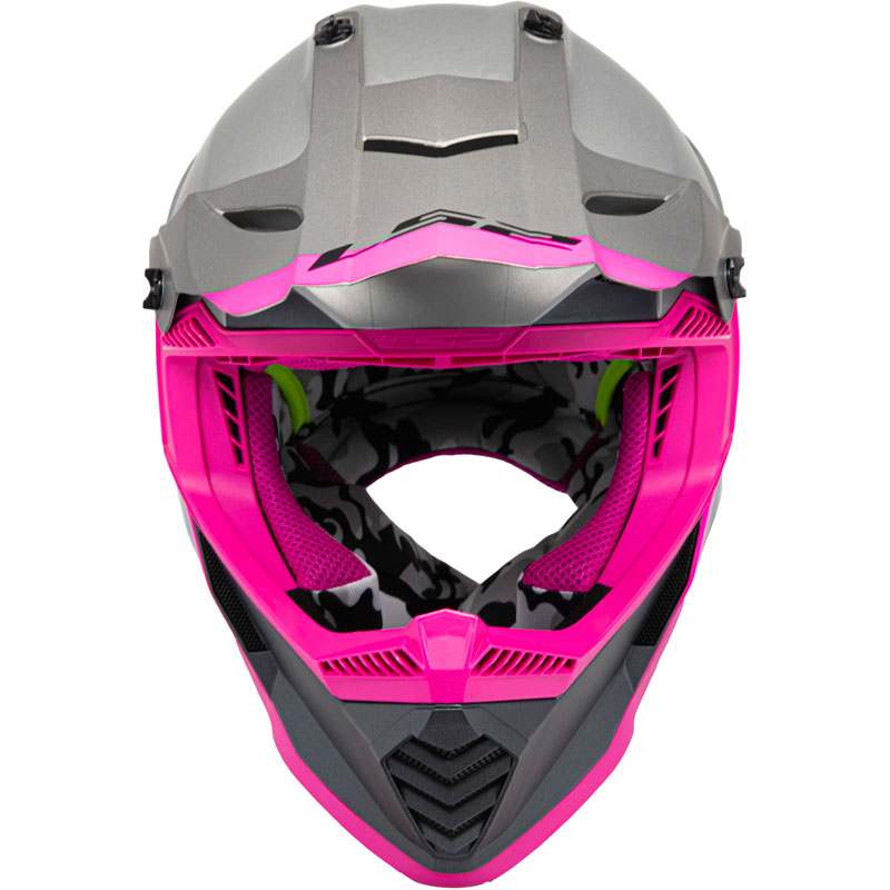 ls2 half helmet pink LS2, Fun II Solid Gloss Children's Jet Motorcycle M Automotive The rear spoiler allows for dynamic flow LS2 OF562 Airflow L Pink