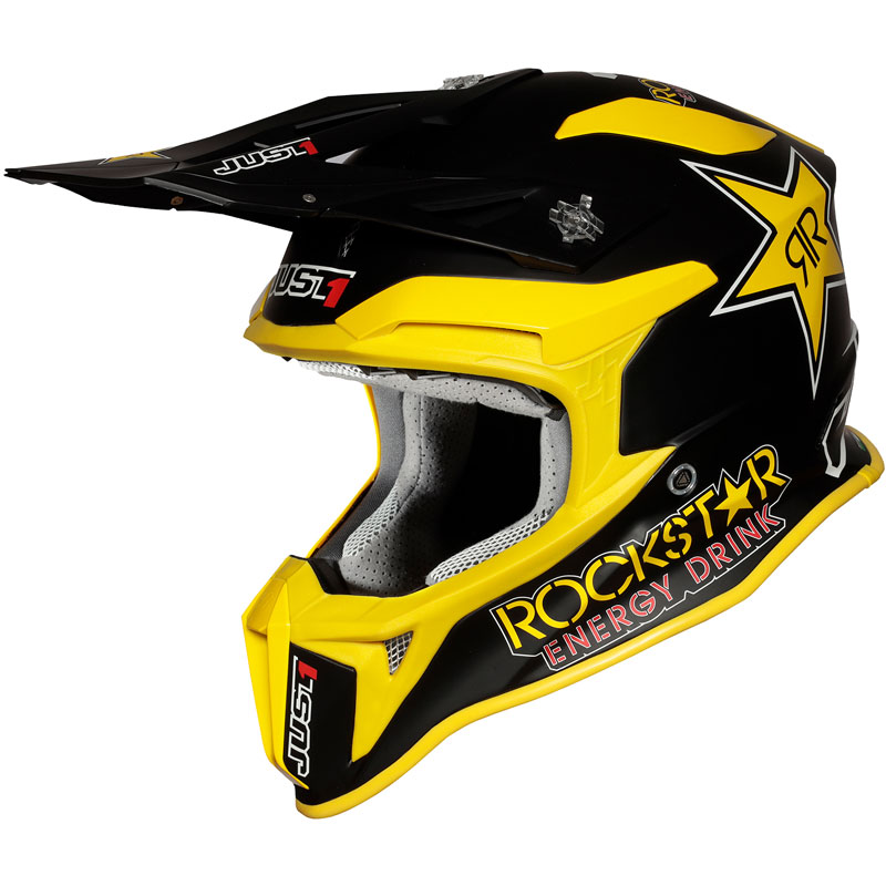 JUST1 J39 Rockstar Energy Drink Motocross Helmet - Size Small - NEW