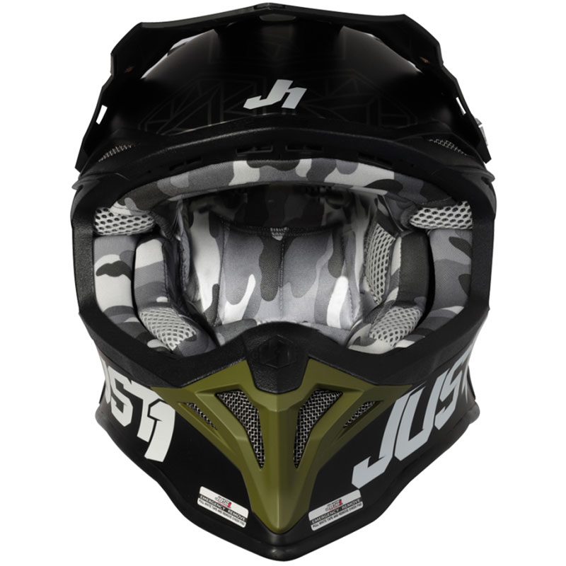 Just1 J39 High Quality Thermoplastic Resin Shell Off-Road MX Helmets / Dot & ECE Certified / J.1.E.R. System Matte / Rockstar / X-Large