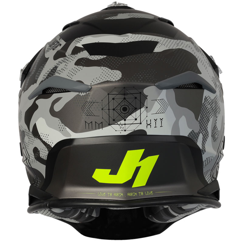 Just1 J39 High Quality Thermoplastic Resin Shell Off-Road MX Helmets / Dot & ECE Certified / J.1.E.R. System Matte / Rockstar / X-Large