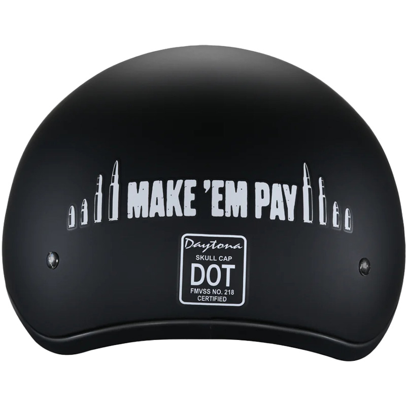 buy now pay later motorcycle helmets CFMOTO - ON-ROAD HELMET - MATTE BLACK streamlined shell enhance aerodynamics Daytona Skull Cap Make 'Em