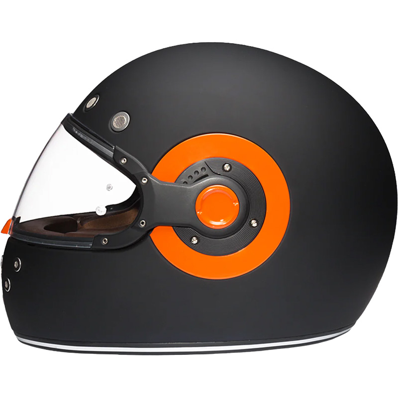Daytona Retro Orange Accents Helmet | XtremeHelmets.com