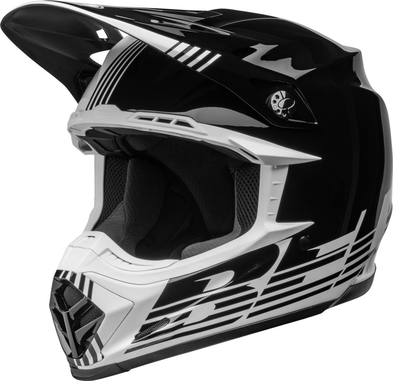 BELL MOTO9-mips フルフェイスヘルメット グレー/ホワイト Bell Moto-9 MIPS Louver Helmet | Xtremehelmets.com