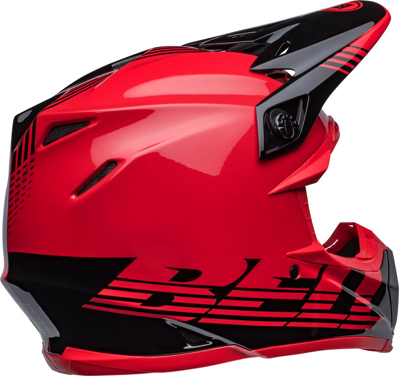 Casco Motocross Bell Moto 9 Venom Fluo Rojo Mips