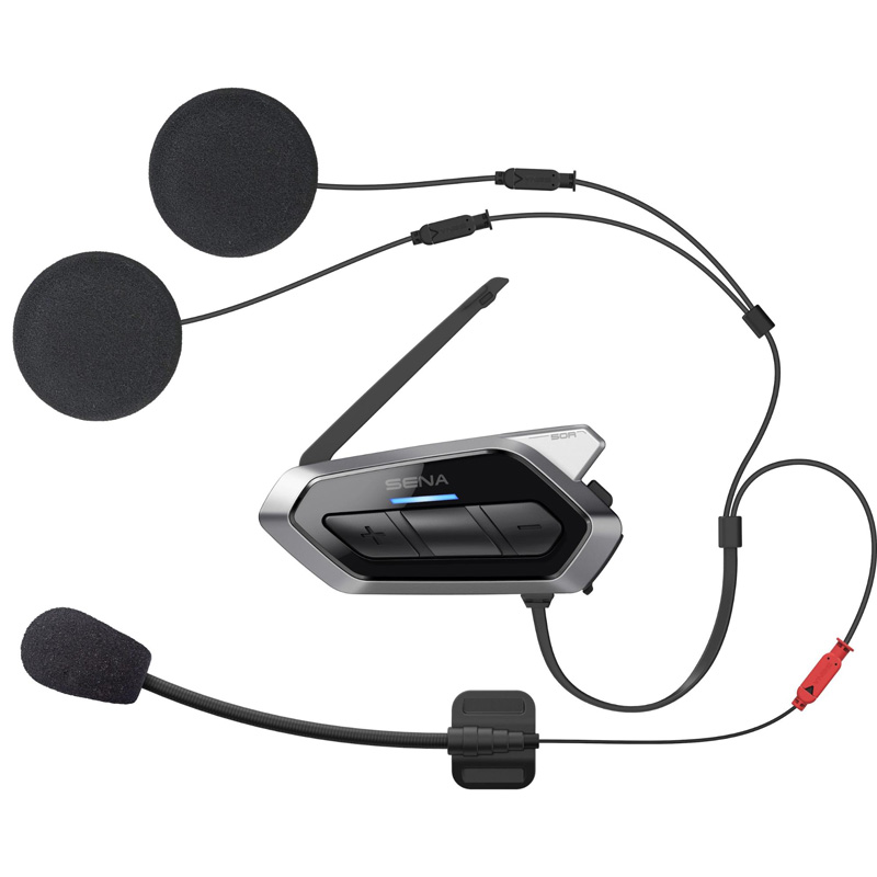 Sena 50R HD Motorcycle Bluetooth Communication System - Single