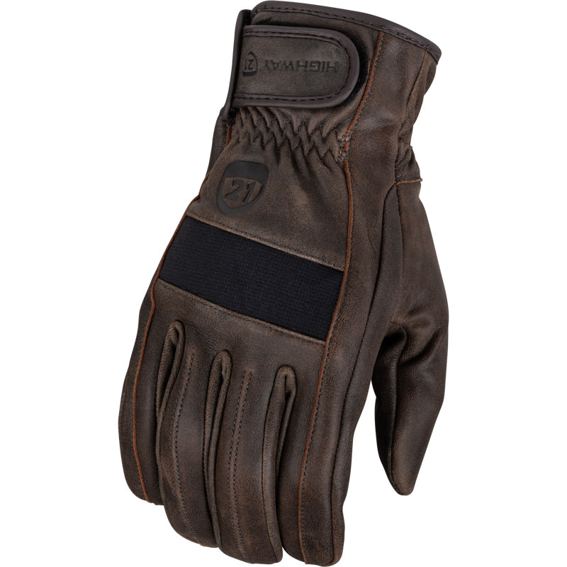 Highway 21 Jab Full Leather Gloves | XtremeHelmets.com