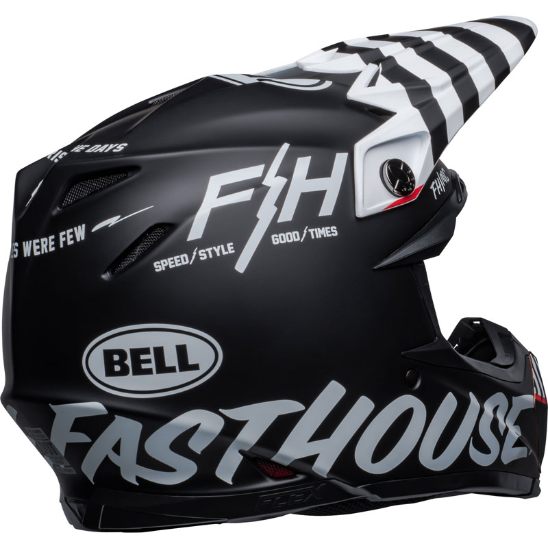 Casque cross Bell 2024 Moto-9S Flex Fasthouse Mc Core - Noir Mat