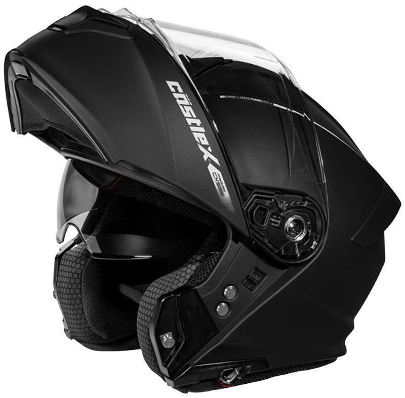 castle motorcycle helmets Castle X CX935 Solid Modular Helmet Matte Titanium,XL
