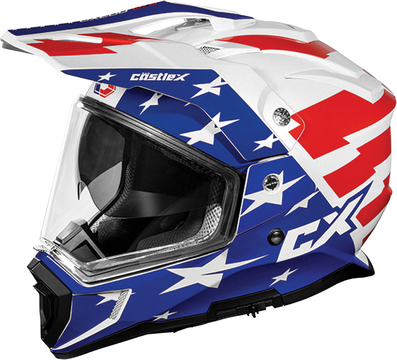 Castle CX200 Liberty Dual Sport Helmet | XtremeHelmets.com Castle CX200 Liberty Dual Sport Helmet | XtremeHelmets.com