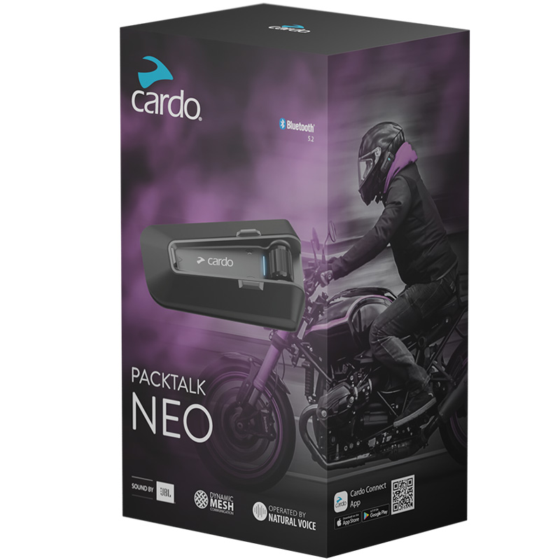 Cardo Packtalk Neo Communication Systems - Single | XtremeHelmets.com