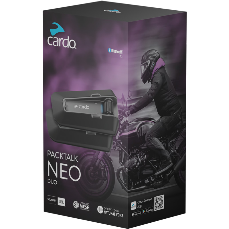 Cardo Packtalk Slim DUO メッシュ通信システム カルド インカム バイクインカム 日本語説明書付き cardo
