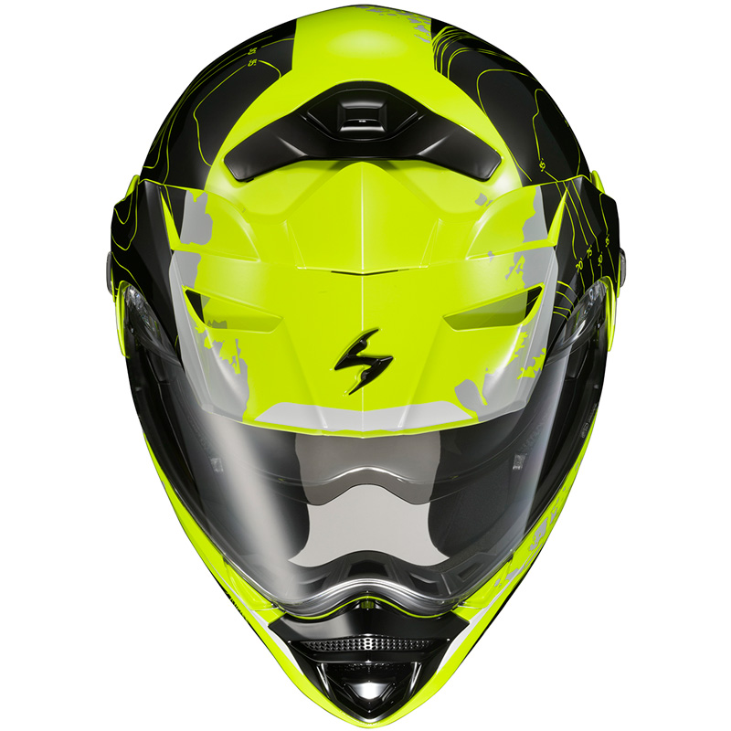 2019 scorpion hi-viz helmets Exo EXO-R330 Full-Face Helmet It features a Lite Force Carbon Matrix Shell Technology Scorpion EXO-R330 Hawker Helmet