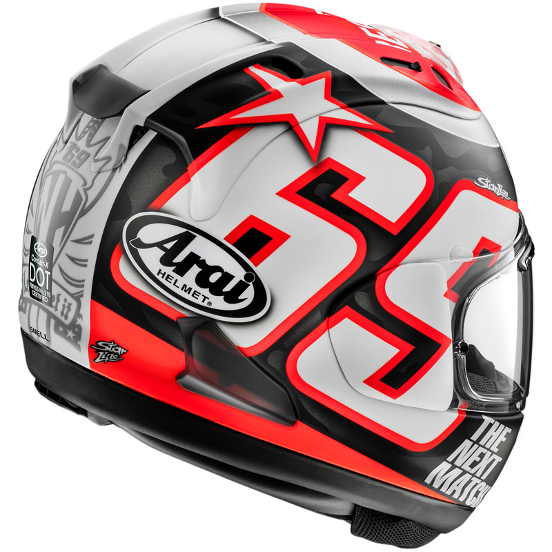 arai corsair-x nicky reset helmet Larger latch allows for intuitive and seamless shield operation Arai Corsair-X Nicky Reset Helmet