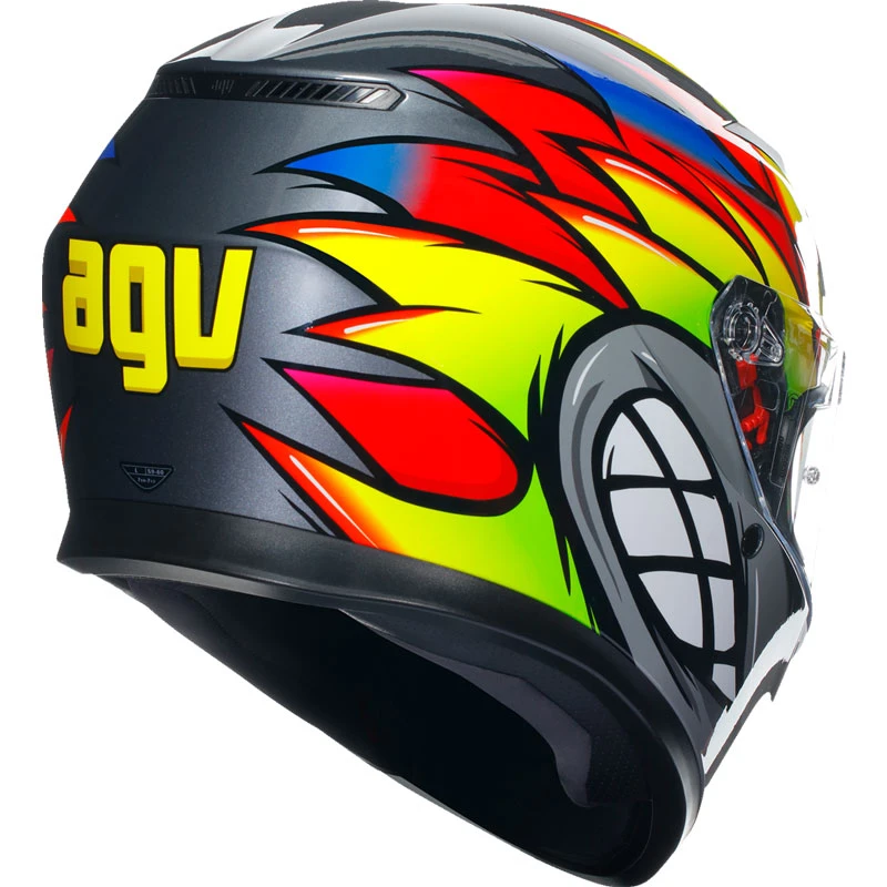 AGV K3 Birdy 2.0 Helmet Gray/Yellow/Red - Medium AGV K3 Birdy 2.0 Helmet Gray/Yellow/Red - Medium