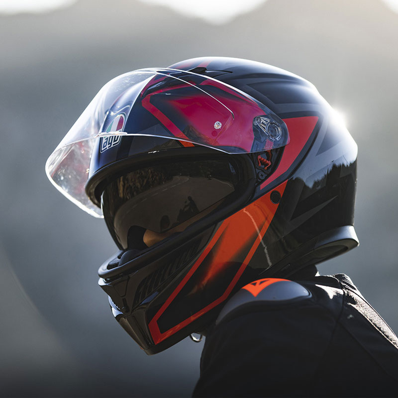agv iannone k3 SV Helmet, Matte Black / L The micrometric steel fastening system makes securing it quick and safe AGV K3 Helmet - Mono