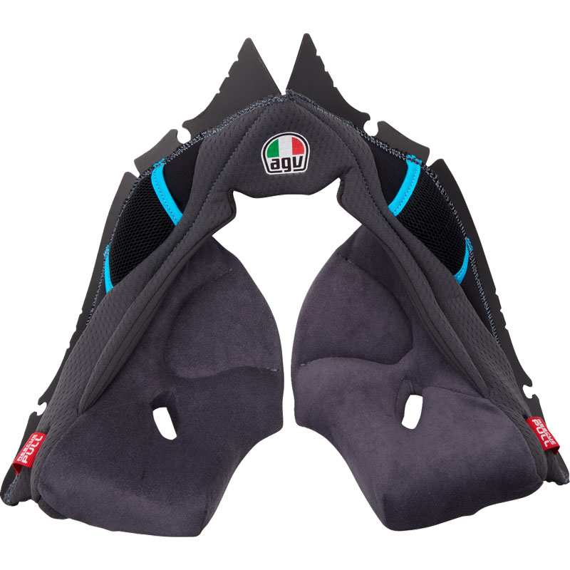 Helmets Agv Cheek Pads Accessory AGV CHEEK PADS K6 BLACK/GREY AGV