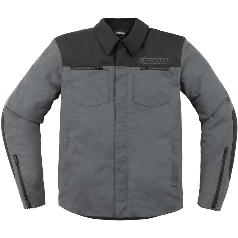 ICON Upstate Canvas CE Jacket | XtremeHelmets.com