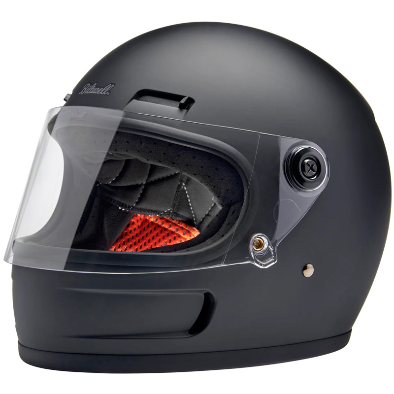 full face biltwell motorcycle helmets Gringo Helmet - Flat Black Evolutionary Gringo S shell styling features front Biltwell Gringo S Full Face