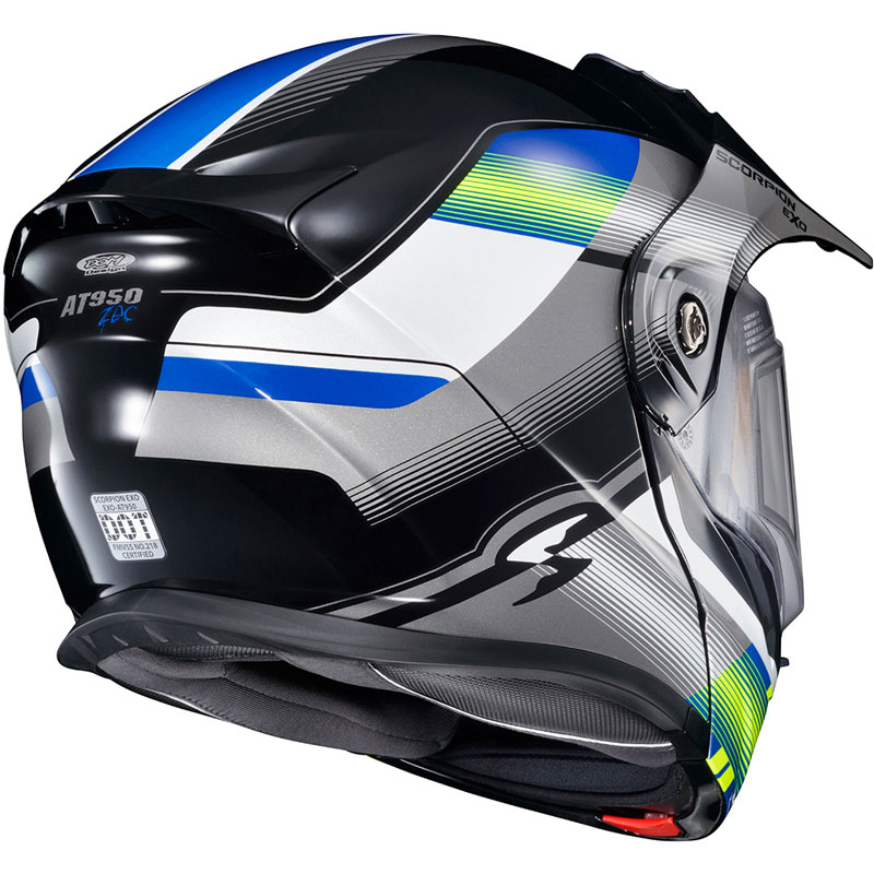 Scorpion EXO-AT950 Zec Helmet - Electric Shield | XtremeHelmets.com
