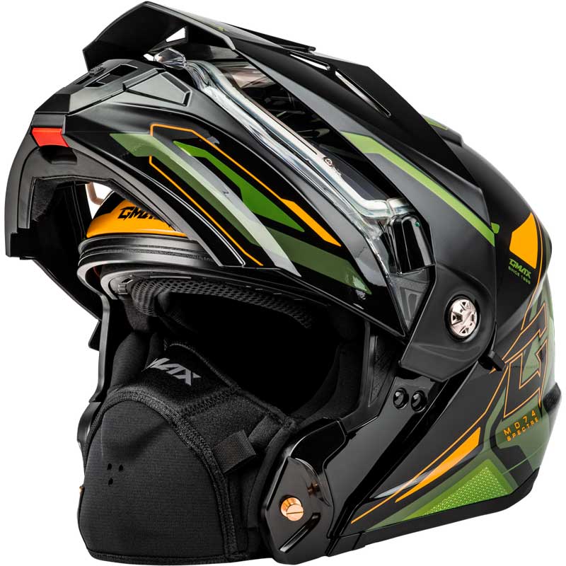 Gmax MD-74S Spectre Helmet - Electric Shield | XtremeHelmets.com