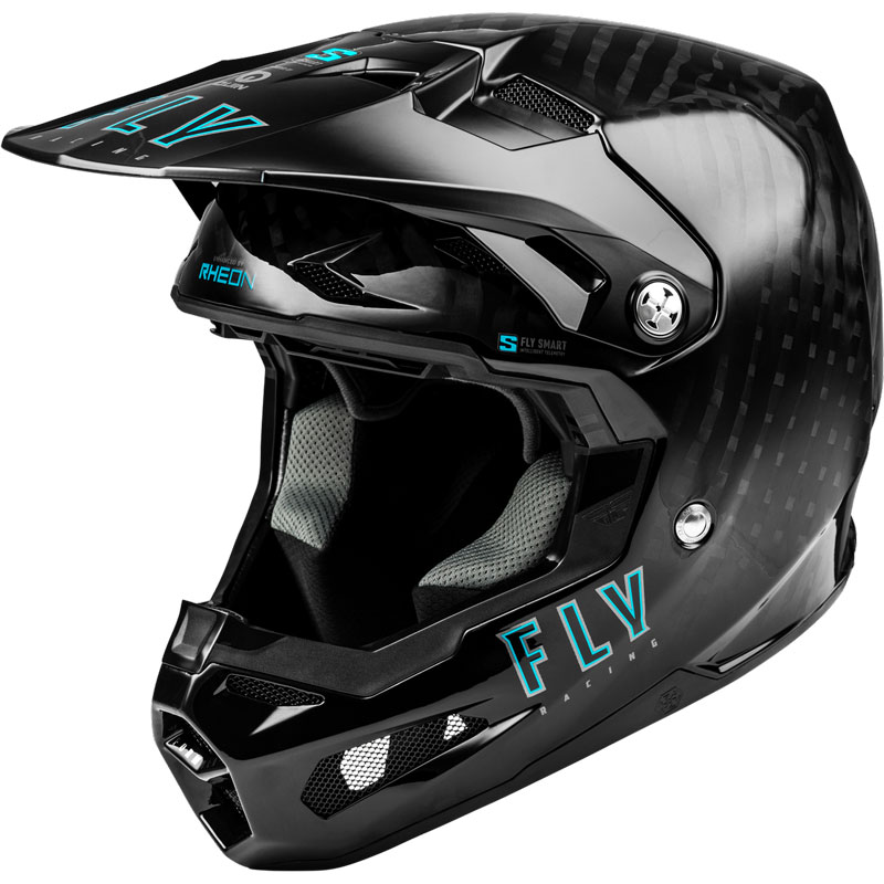 carbon off road motorcycle helmets Fly Racing Youth Formula S Carbon Helmet Black