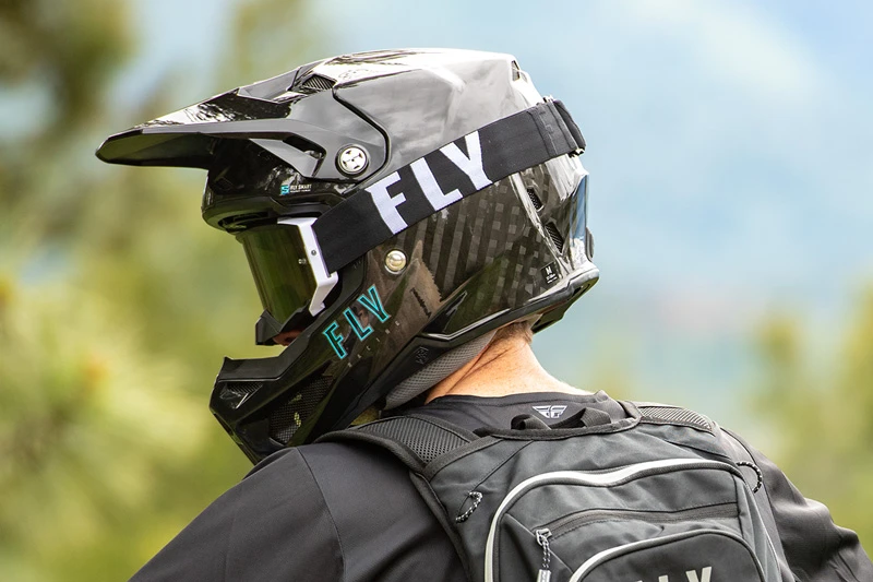 fly graffix motorcycle helmet Racing Revolt Space Creep Light Blue/Black/Red Xl secure and tool less removal and installation Kinetic Crest Helmet