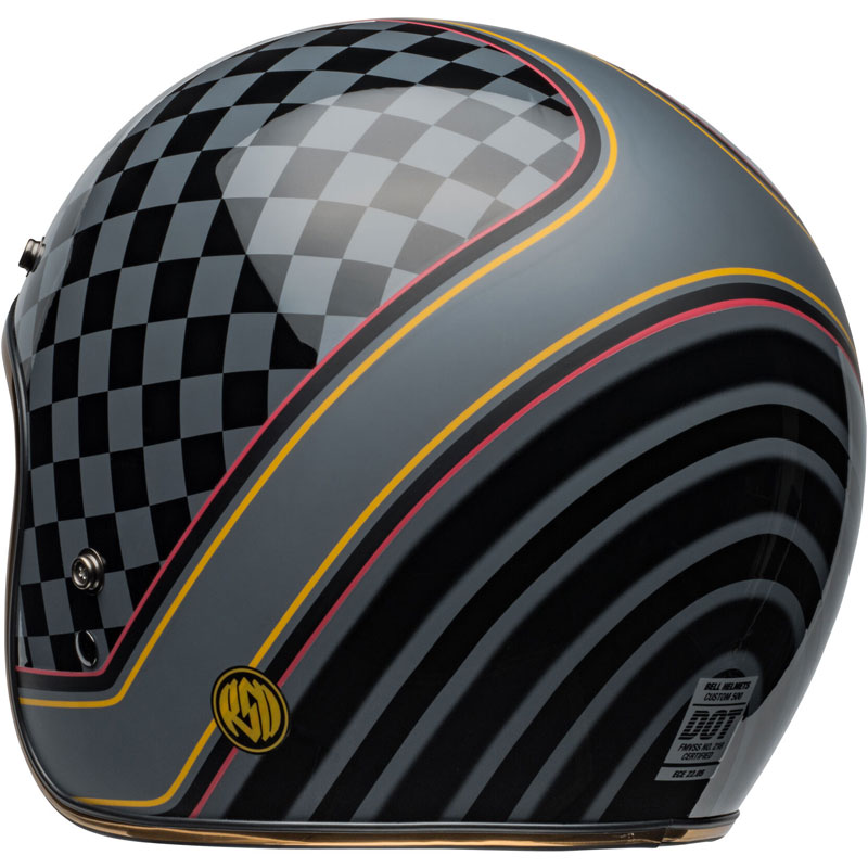 bell custom 500 open face motorcycle helmet rsd profile look Integrated 5 Bell Custom 500 RSD Wreakers