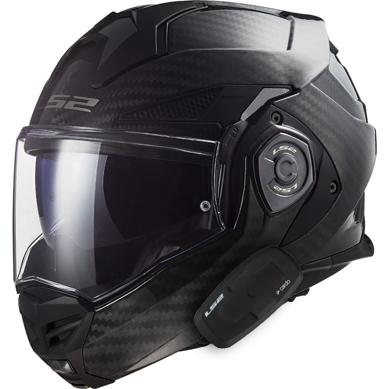LS2 Advant X Carbon Helmet with Cardo 4X Bluetooth
